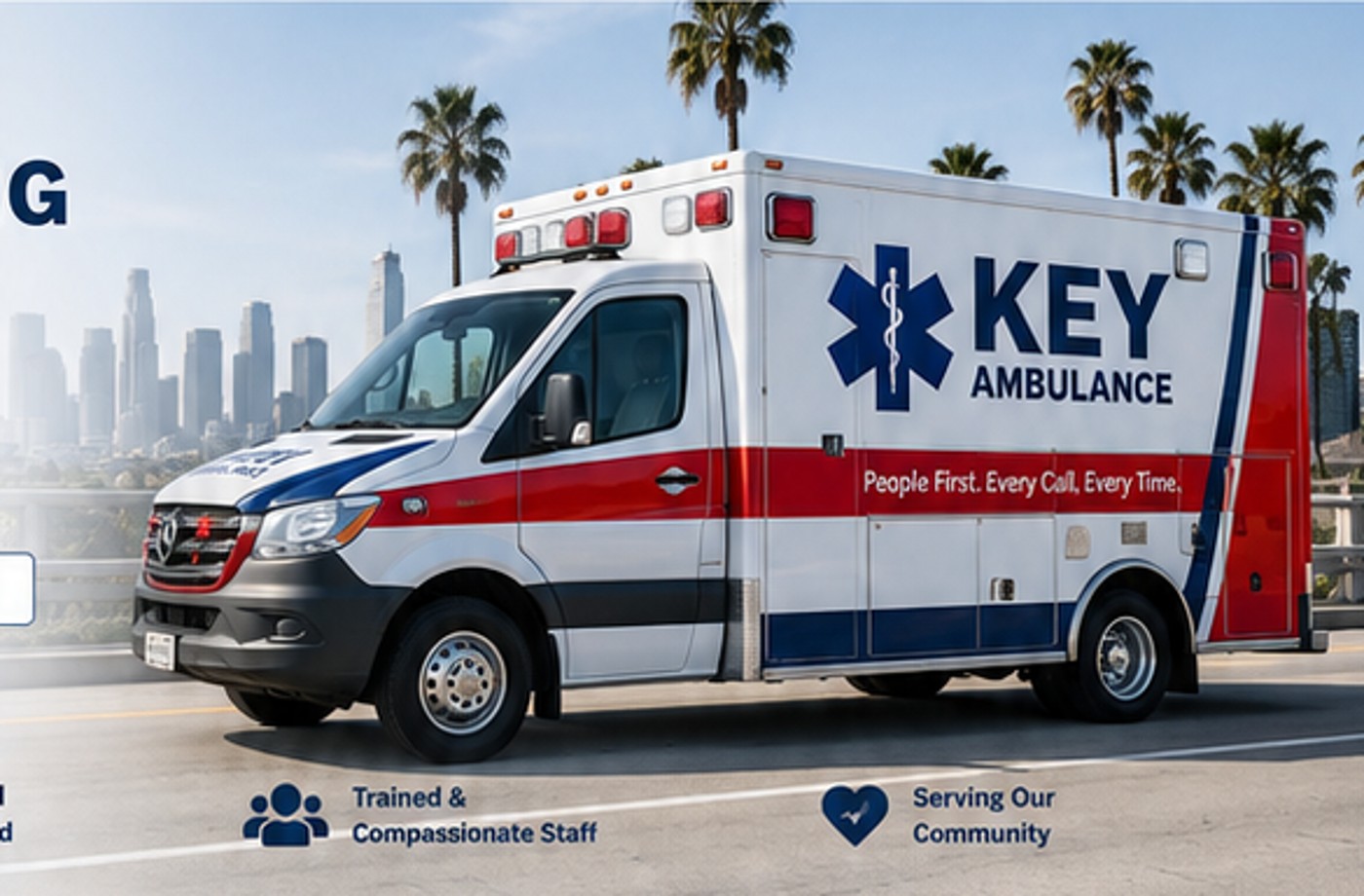 KEY Ambulance medical transportation vehicle